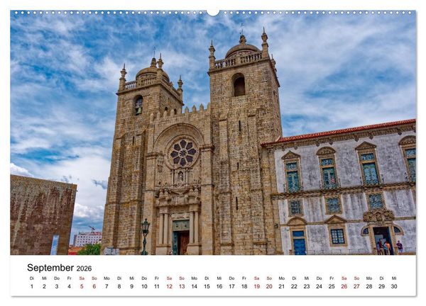 Produktbild: Porto und Gaia - Ausblicke und Einsichten (hochwertiger Premium Wandkalender 2026 DIN A2 quer), Kunstdruck in Hochglanz
