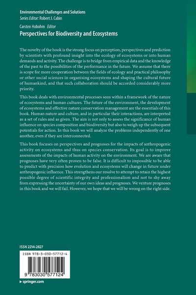 Produktbild: Perspectives for Biodiversity and Ecosystems