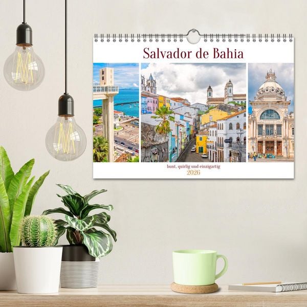 Produktbild: Salvador de Bahia - bunt, quirlig und einzigartig (Wandkalender 2026 DIN A4 quer), CALVENDO Monatskalender