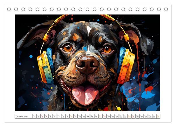 Produktbild: Musik Safari (Tischkalender 2026 DIN A5 quer), CALVENDO Monatskalender