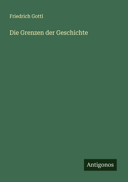 Produktbild: Die Grenzen der Geschichte