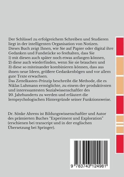 Produktbild: Das Zettelkasten-Prinzip