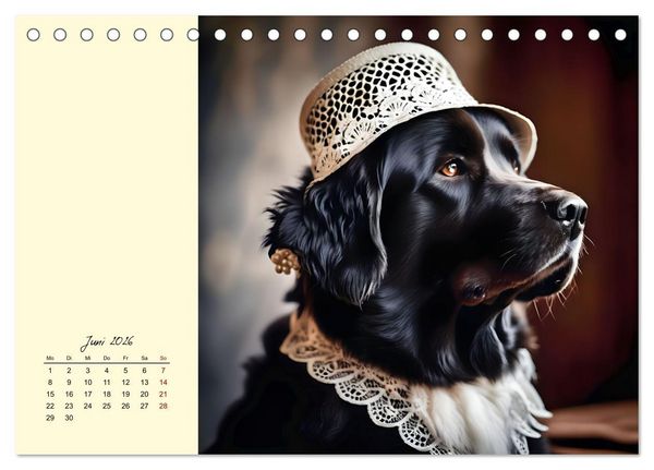 Produktbild: Gut beh&uuml;tete Hunde (Tischkalender 2026 DIN A5 quer), CALVENDO Monatskalender