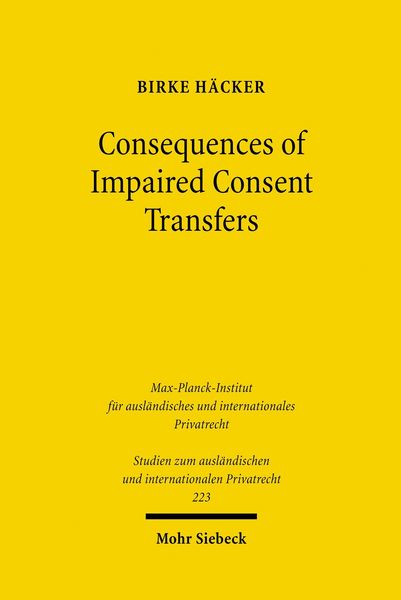 Produktbild: Consequences of Impaired Consent Transfers