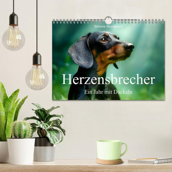 Produktbild: Herzensbrecher - Ein Jahr mit Dackeln (Wandkalender 2027 DIN A4 quer), CALVENDO Monatskalender