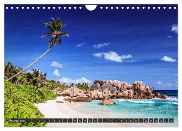 Produktbild: Seychellen &ndash; Traumstr&auml;nde im Paradies (Wandkalender 2026 DIN A4 quer), CALVENDO Monatskalender