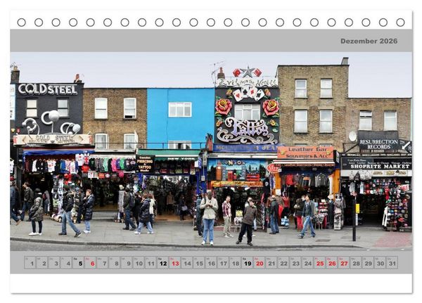 Produktbild: London Fassade 2026 (Tischkalender 2026 DIN A5 quer), CALVENDO Monatskalender