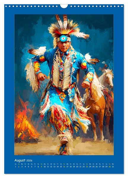 Produktbild: Omaha-Tanz. Grastanz der amerikanischen Ureinwohner (Wandkalender 2026 DIN A3 hoch), CALVENDO Monatskalender