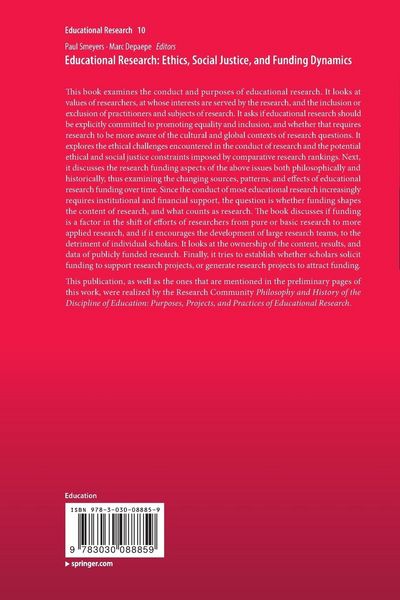 Produktbild: Educational Research: Ethics, Social Justice, and Funding Dynamics