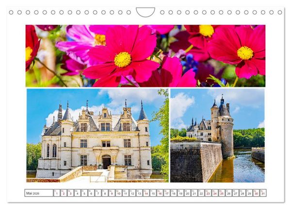 Produktbild: Schl&ouml;sser der Loire - Romantik Pur (Wandkalender 2026 DIN A4 quer), CALVENDO Monatskalender