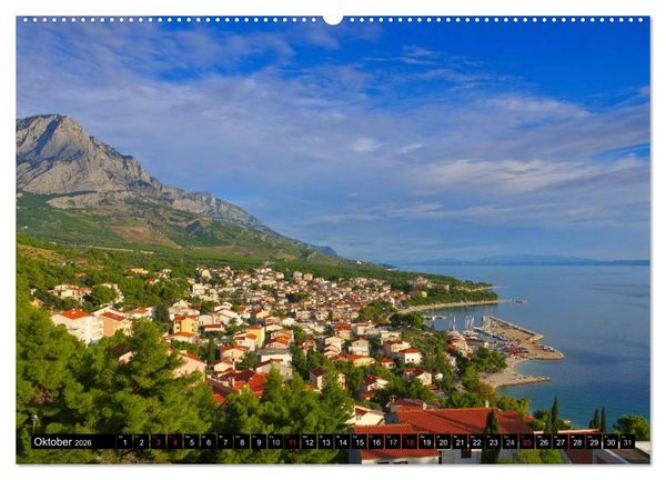 Produktbild: Makarska Riviera - Malerische Urlaubsorte in Dalmatien (hochwertiger Premium Wandkalender 2026 DIN A2 quer), Kunstdruck in Hochglanz