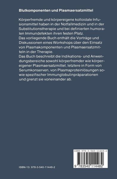 Produktbild: Blutkomponenten und Plasmaersatzmittel
