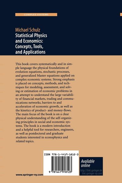 Produktbild: Statistical Physics and Economics
