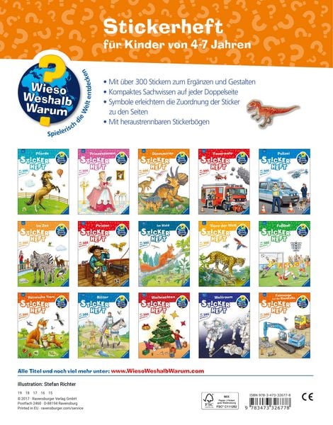 Produktbild: Wieso? Weshalb? Warum? Stickerheft - Dinosaurier