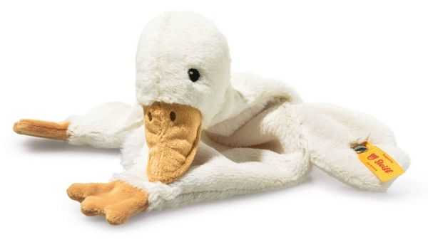 Produktbild: Steiff 242861 - Gans Gilda Schmusetuch, Pl&uuml;sch, 28 cm