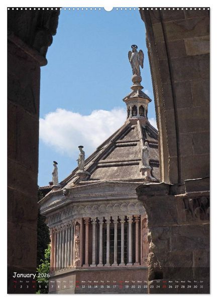 Produktbild: Bergamo (High Quality Premium Wall Calendar 2026 DIN A2 portrait),CALVENDO 12 Month Wall Calendar
