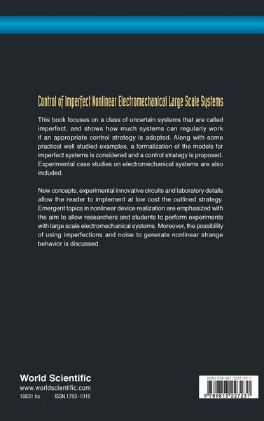 Produktbild: Control Of Imperfect Nonlinear Electromechanical Large Scale