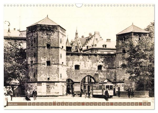 Produktbild: Spaziergang durch M&uuml;nchen &ndash; Die Stadt auf historischen Karten (Wandkalender 2026 DIN A3 quer), CALVENDO Monatskalender