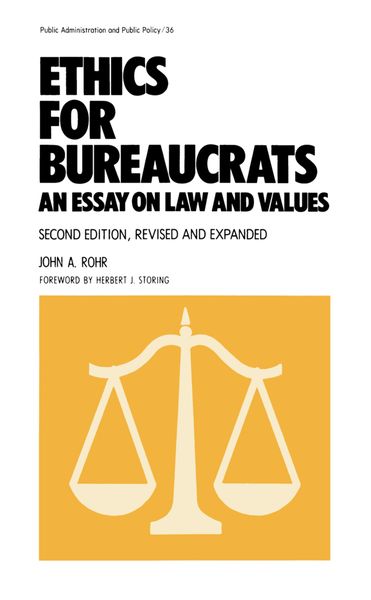 Produktbild: Rohr, J: Ethics for Bureaucrats