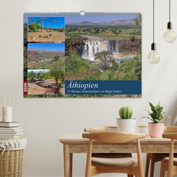 Produktbild: &Auml;thiopien - 13 Monate Sonnenschein (Wandkalender 2026 DIN A2 quer), CALVENDO Monatskalender