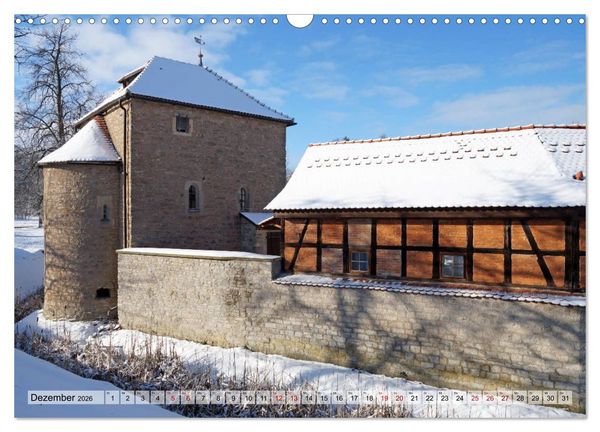 Produktbild: Schl&ouml;sser- und Burgenland Th&uuml;ringen (Wandkalender 2026 DIN A3 quer), CALVENDO Monatskalender
