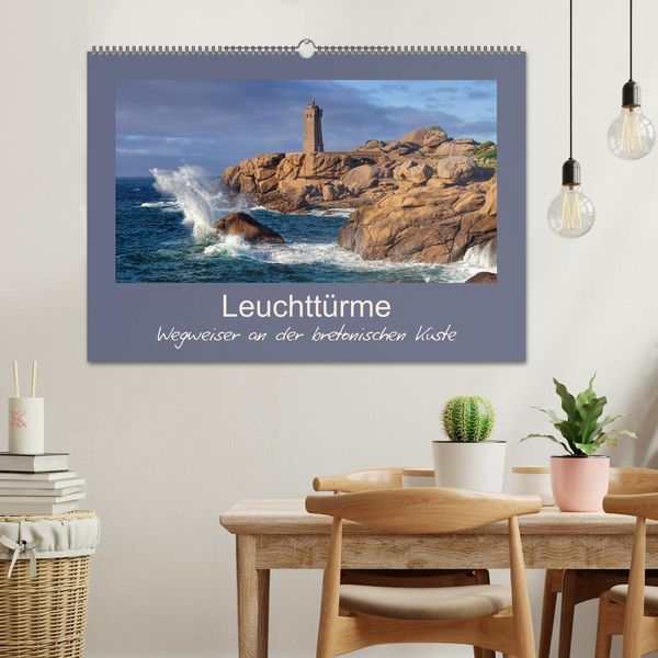 Produktbild: Leuchtt&uuml;rme - Wegweiser an der bretonischen K&uuml;ste (Wandkalender 2026 DIN A2 quer), CALVENDO Monatskalender