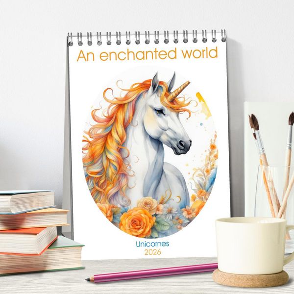 Produktbild: An enchanted world (Desk Calendar 2026 DIN A5 portrait), CALVENDO 12 Month DeskCalendar