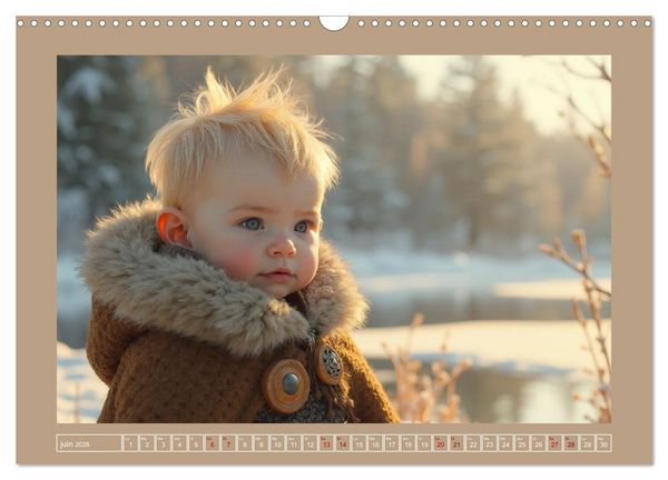 Produktbild: Petits Vikings (Calendrier mural 2026 DIN A3 vertical), CALVENDO calendrier mensuel