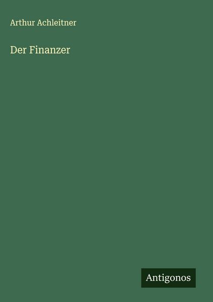 Produktbild: Der Finanzer