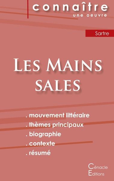 Fiche de lecture Les Mains sales de Jean-Paul Sartre (Analyse littéraire de référence et résumé complet), Taschenbuch von Jean Paul Sartre, Les