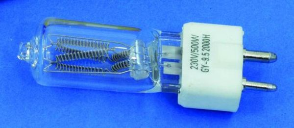 Produktbild: Omnilux Studiolampe Halogen Lichteffekt Leuchtmittel 230V GY9.5 500W Wei&szlig;