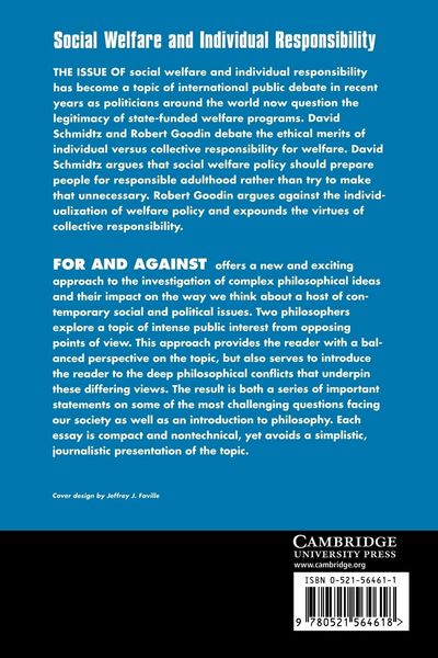 Produktbild: Social Welfare and Individual Responsibility
