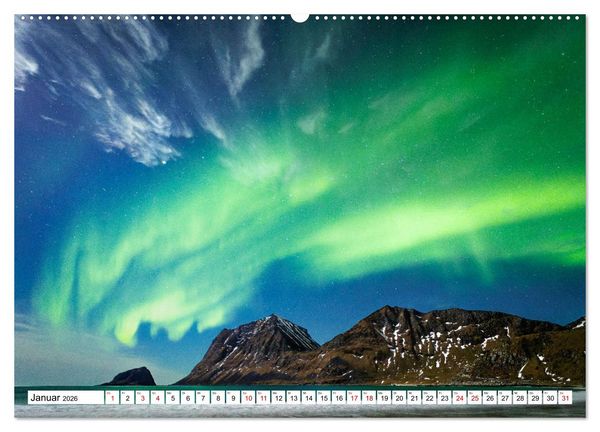 Produktbild: Licht des Nordens - LOFOTEN (hochwertiger Premium Wandkalender 2026 DIN A2 quer), Kunstdruck in Hochglanz