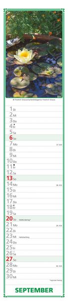 Produktbild: Paules Gartenplaner 2026 - Streifenplaner - Wandplaner - Küchen-Kalender - 11,3x49,5
