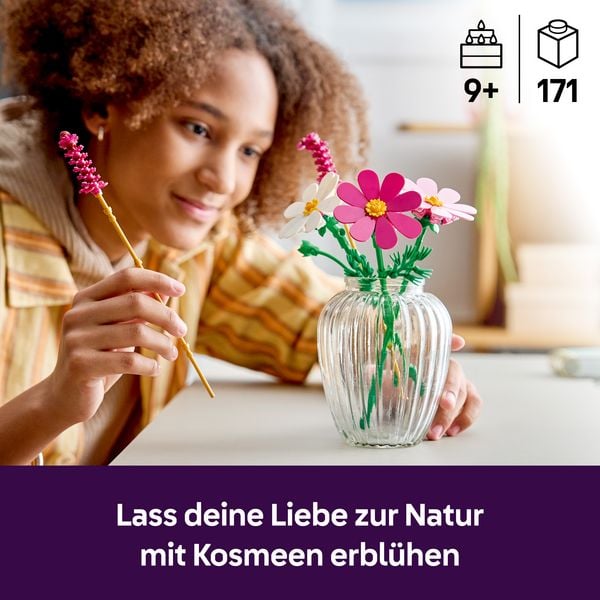 Produktbild: LEGO Botanicals 11514 Kosmeen, Kunstblumen Modellbau f&uuml;r Kinder