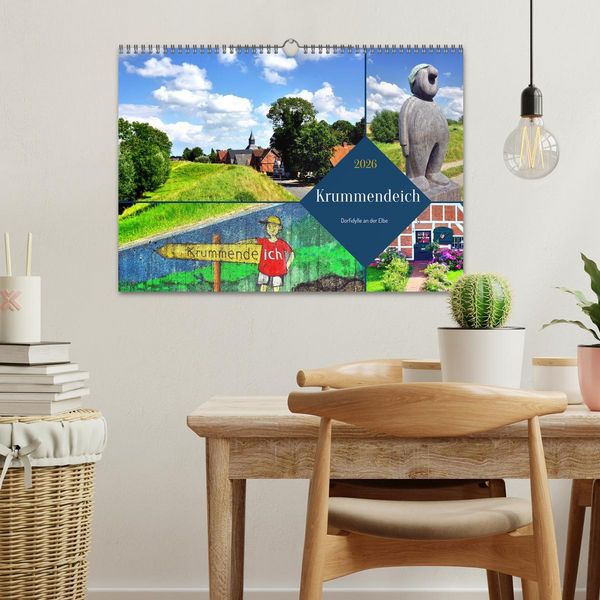 Produktbild: Krummendeich - Dorfidylle an der Elbe (Wandkalender 2026 DIN A3 quer), CALVENDO Monatskalender