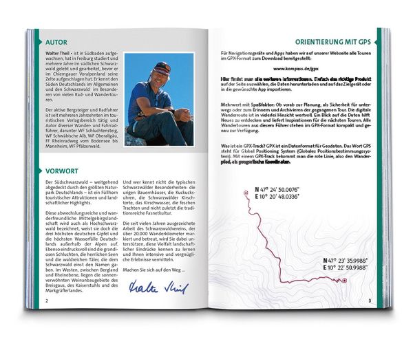 Produktbild: KOMPASS Wanderf&uuml;hrer Schwarzwald S&uuml;d mit Naturpark, Kaiserstuhl und Markgr&auml;flerland, 60 Touren mit Extra-Tourenkarte