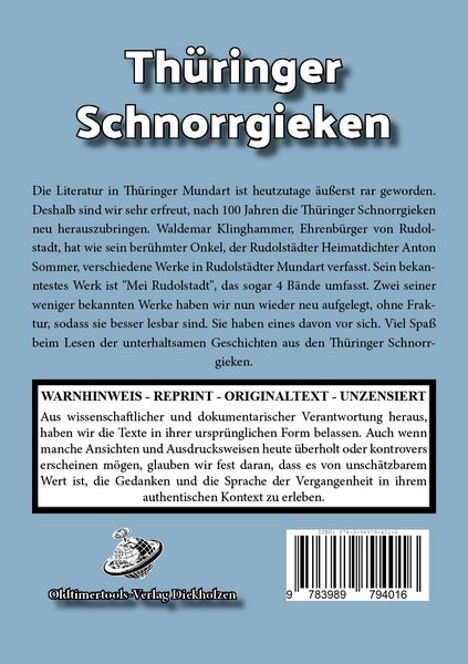 Produktbild: Th&uuml;ringer Schnorrgieken