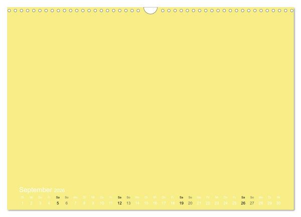 Produktbild: Bastelkalender - Gelb (Wandkalender 2026 DIN A3 quer), CALVENDO Monatskalender