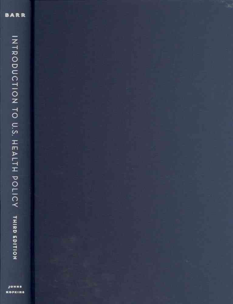 Produktbild: Barr, D: Introduction to U.S. Health Policy - The Organizati