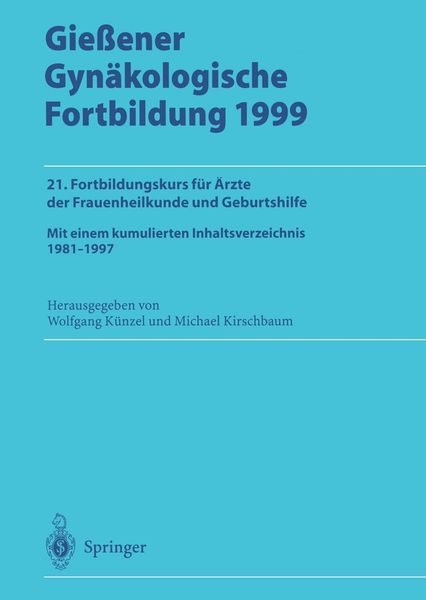 Produktbild: Gie&szlig;ener Gyn&auml;kologische Fortbildung 1999
