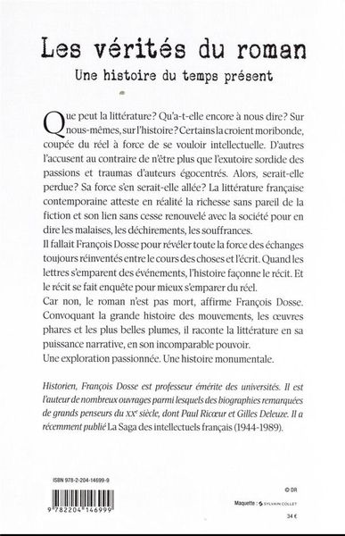 Produktbild: Les v&eacute;rit&eacute;s du roman : Une histoire du temps pr&eacute;sent