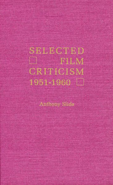 Produktbild: Selected Film Criticism
