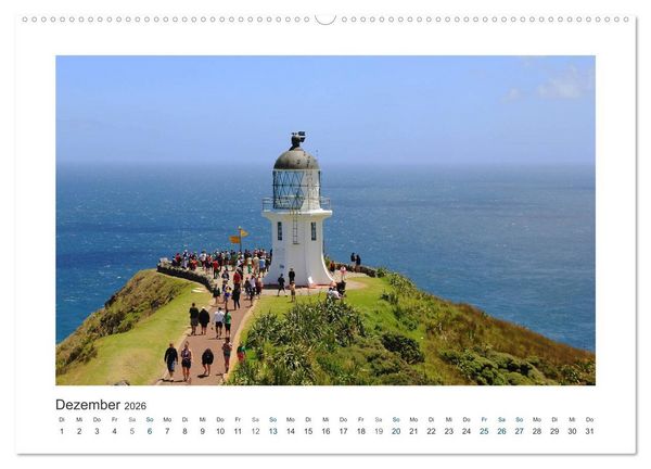 Produktbild: Neuseeland - unterwegs im Land der Kiwis (Wandkalender 2026 DIN A2 quer), CALVENDO Monatskalender