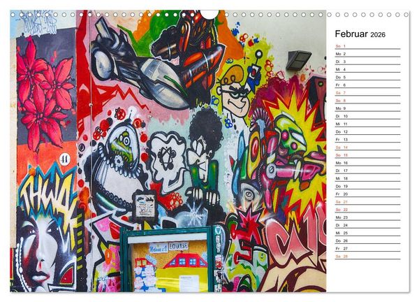 Produktbild: Graffiti (Wandkalender 2026 DIN A3 quer), CALVENDO Monatskalender