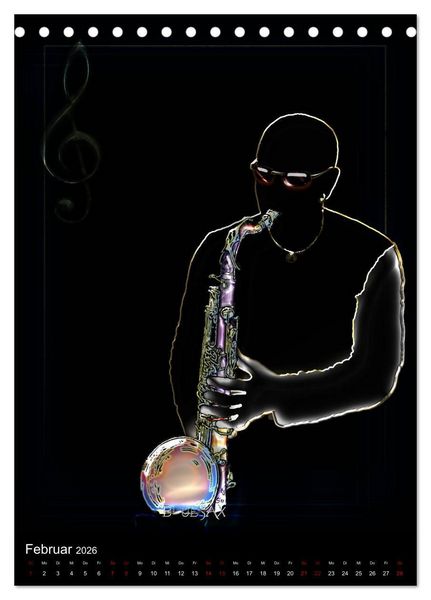 Produktbild: Jazz Ewig (Tischkalender 2026 DIN A5 hoch), CALVENDO Monatskalender