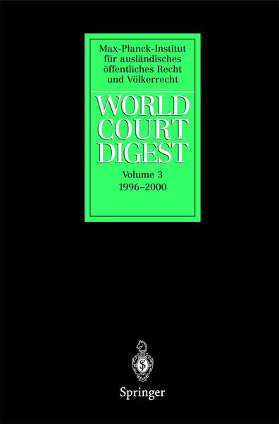 Produktbild: World Court Digest