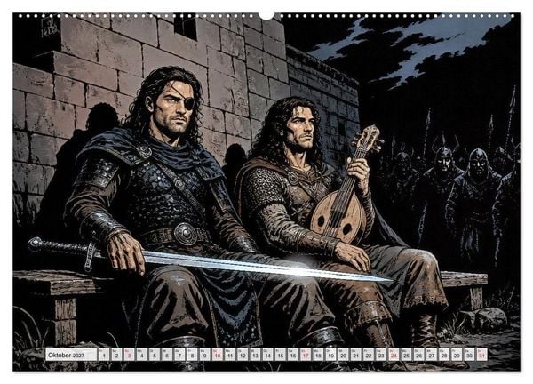Produktbild: Die Nibelungen: Glanz und Verderben (Wandkalender 2027 DIN A2 quer), CALVENDO Monatskalender
