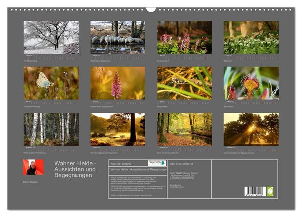 Produktbild: Wahner Heide - Aussichten und Begegnungen (Wandkalender 2026 DIN A2 quer), CALVENDO Monatskalender