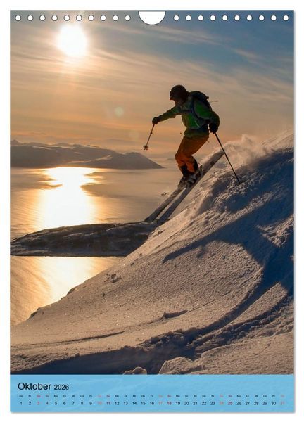 Produktbild: Endlich wieder Skifahren (Wandkalender 2026 DIN A4 hoch), CALVENDO Monatskalender